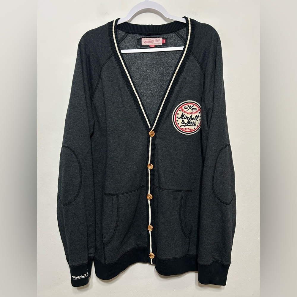 Mitchell and Ness Lateral Varsity Baseball Cardigan